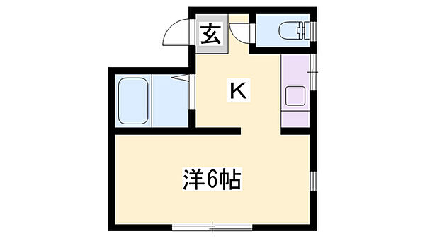 コーポ書写 ｜兵庫県姫路市書写(賃貸アパート1K・1階・18.47㎡)の写真 その2