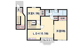 サニーミキＡ  ｜ 兵庫県姫路市西延末（賃貸アパート2LDK・2階・58.53㎡） その2