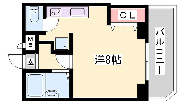 ジュネス高砂III ｜兵庫県高砂市荒井町中新町(賃貸マンション1R・3階・22.56㎡)の写真 その2