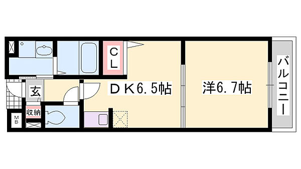 セイントテツ ｜兵庫県加西市北条町北条(賃貸マンション1DK・2階・33.14㎡)の写真 その2