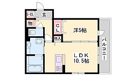 Ｊ・アメニティ北今宿  ｜ 兵庫県姫路市北今宿2丁目（賃貸アパート1LDK・1階・42.72㎡） その2