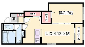 ハウオリエルア  ｜ 兵庫県姫路市書写（賃貸アパート1LDK・1階・50.14㎡） その2