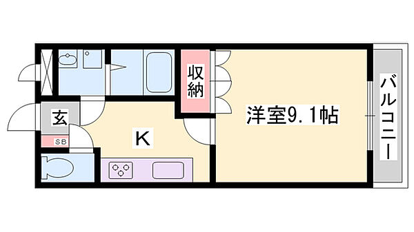 グランドール　ヒルズ ｜兵庫県小野市黒川町(賃貸アパート1K・1階・29.72㎡)の写真 その2