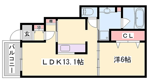 プリマベーラ ｜兵庫県三木市福井3丁目(賃貸アパート1LDK・1階・45.09㎡)の写真 その2