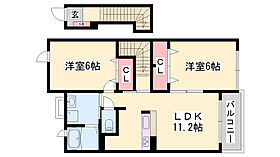 メゾン グラースＢ  ｜ 兵庫県姫路市勝原区山戸（賃貸アパート2LDK・2階・56.19㎡） その2