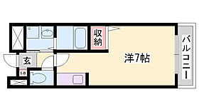 ローゼ　プロムナード  ｜ 兵庫県姫路市飾磨区阿成植木（賃貸アパート1K・2階・25.25㎡） その2