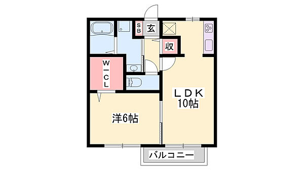 アビタシオン ｜兵庫県姫路市飾磨区妻鹿(賃貸アパート1LDK・1階・40.92㎡)の写真 その2