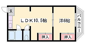 田寺中村コーポ  ｜ 兵庫県姫路市田寺5丁目（賃貸マンション1LDK・3階・41.40㎡） その2