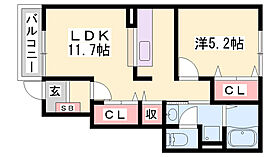 ソレイユ広野  ｜ 兵庫県三木市志染町広野8丁目（賃貸アパート1LDK・1階・41.53㎡） その2