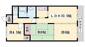 キャロットマンション  ｜ 兵庫県加古川市別府町新野辺（賃貸マンション3LDK・3階・59.40㎡） その1