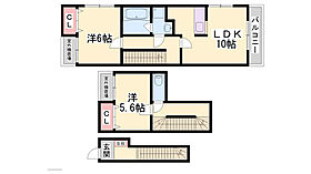 デラ・カーサ  ｜ 兵庫県三木市府内町（賃貸アパート2LDK・2階・60.61㎡） その2