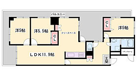 ハイライズ東雲  ｜ 兵庫県姫路市土山3丁目（賃貸マンション3LDK・7階・86.70㎡） その2