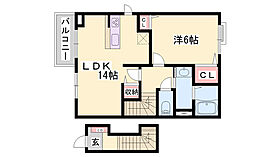 ヴィラ　プリーマ  ｜ 兵庫県三木市志染町中自由が丘2丁目（賃貸アパート1LDK・2階・51.94㎡） その2