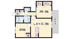 ＭＡＳＴ　ＣＯＵＲＴ加古川南　Ｅ棟  ｜ 兵庫県加古川市加古川町南備後（賃貸アパート2LDK・1階・57.67㎡） その2