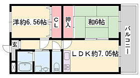 グレース平野  ｜ 兵庫県加古川市加古川町平野（賃貸マンション2LDK・4階・50.40㎡） その2