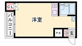 岡本ビル北棟  ｜ 兵庫県姫路市元塩町（賃貸マンション1R・2階・26.10㎡） その2