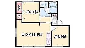 フレグランス古宮　A棟  ｜ 兵庫県加古郡播磨町古宮1丁目（賃貸アパート2LDK・1階・50.81㎡） その2