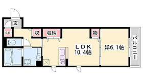 ルピナス北条  ｜ 兵庫県姫路市北条（賃貸アパート1LDK・1階・45.23㎡） その2