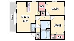 エヴァーコート段町 B棟 1階