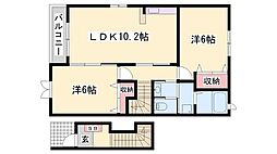 フラットワンＡ 2階/-