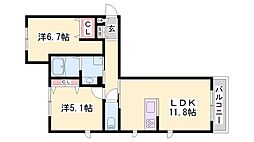 メゾンヴィアソーレＡ 1階/-