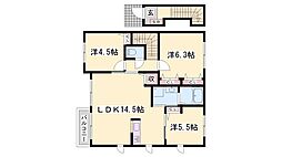 メゾン・ド・富永 3LDKの間取図画像