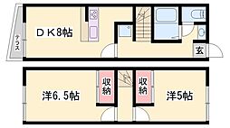 シャルマン砥堀 2DKの間取図画像