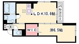 ボナールゲート 1LDKの間取図画像