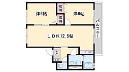 フルーヴ 2階/-