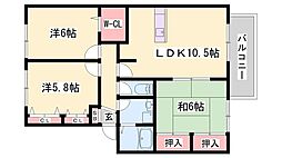 ライブタウンシカマ阿成B 3LDKの間取図画像