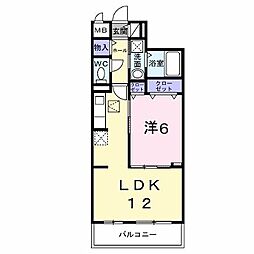 グラン・ステラータ 1LDKの間取図画像