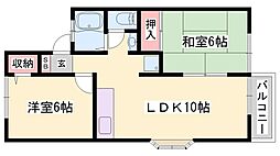 ピュアリティ21 2LDKの間取図画像