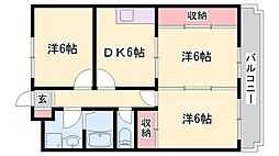 ノノヤ1 3DKの間取図画像