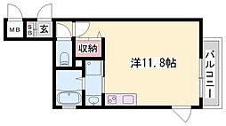 Mep総社本町 ワンルームの間取図画像
