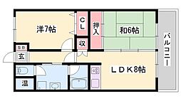 小玉ハイツ 2LDKの間取図画像