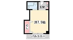 Aletta西脇 ワンルームの間取図画像