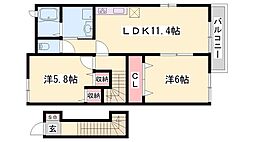 サフラン 2階/-