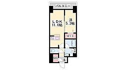 ケイマン 1LDKの間取図画像