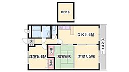 コンフォール大塩 3DKの間取図画像