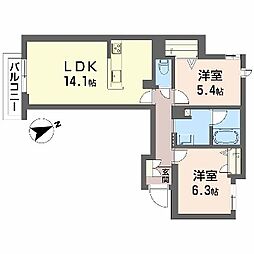 シャーメゾン　グレイス魚橋 2階/-
