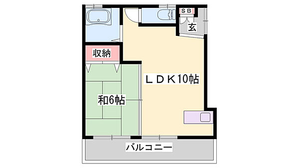 兵庫県姫路市西庄(賃貸マンション1LDK・4階・36.00㎡)の写真 その2