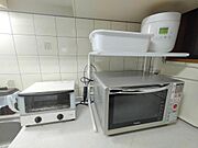 共有備品：電子レンジ・オーブントースター・炊飯器