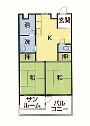 フロール保古の間取図画像