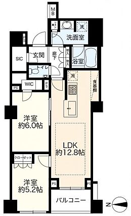 間取図　2LD...