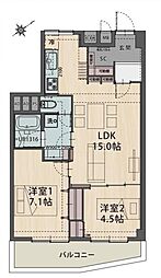 間取図画像 2LDK