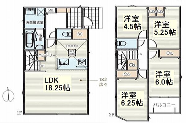 間取りを拡大表示