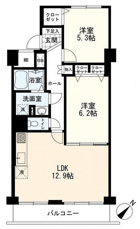 間取図 2LDK