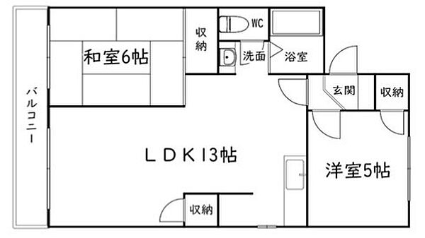 静岡県浜松市中央区入野町(賃貸アパート2LDK・2階・53.60㎡)の写真 その2