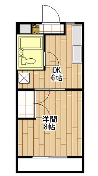 静岡県浜松市中央区西浅田1丁目(賃貸マンション1DK・2階・25.90㎡)の写真 その2