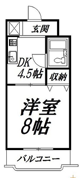 静岡県浜松市中央区広沢3丁目(賃貸マンション1DK・4階・24.09㎡)の写真 その2
